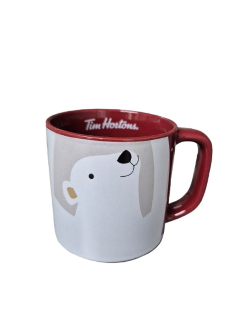 2019 Tim Hortons Red Polar Bear Coffee Tea Mug Cup